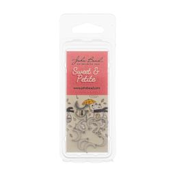 John Bead Sweet & Petite Metal Charms - Pkg of 10, Silver Crescents front of packaging