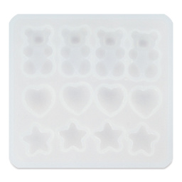Jewelry Made By Me Silicone Mold - Bears, Hearts, and Stars