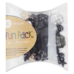 Cousin DIY Fun Pack Acrylic Bead Color Mix - Black front of packaging