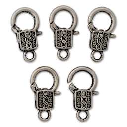 Cousin Jewelry Basics Medium Deco Lobster Claw Clasps - Pkg of 5