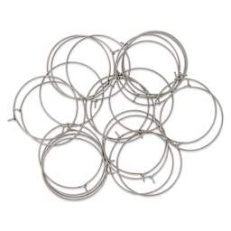 Cousin Stainless Steel Elegance Earring Hoops - Pkg of 22
