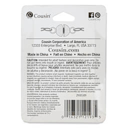 Cousin Stainless Steel Elegance Magnetic Clasp back of packaging