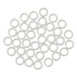 Cousin Plated Silver Elegance Open Jump Rings - Pkg of 35, 4 mm