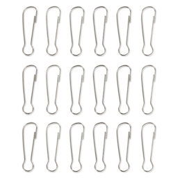 Cousin DIY Lanyard Hooks - Pkg of 18, Silver