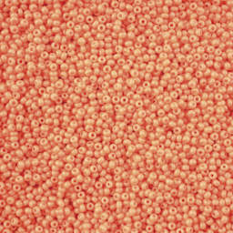 John Bead Solgel Chalk Dyed Czech Seed Beads - Orange