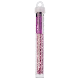 John Bead Solgel Czech Seed Beads - S/L, Bubble Gum Pink, 23 g vial