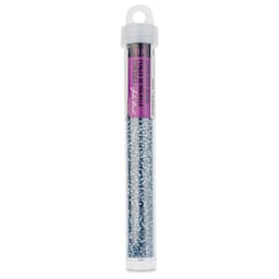 John Bead Solgel Czech Seed Beads - S/L, Blue, 23 g vial