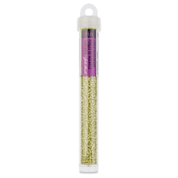 John Bead Solgel Czech Seed Beads - S/L, Light Green, 23 g vial