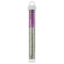 John Bead Solgel Czech Seed Beads - S/L, Eucalyptus, 23 g vial