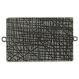 Ranger Ice Milan Bezel - Rectangle, Antique Silver, 5.2 cm x 3.4 cm - back