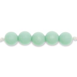 Rico Design Itoshii Plastic Beads - Mint, 10 mm Dia.