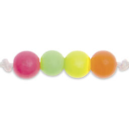 Rico Design Itoshii Plastic Beads - Neon Mix, 4 mm Dia.