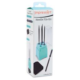 ImpressArt Needle File Set with File Block - Set of 5