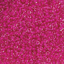 John Bead Terra Intensive Lining Czech Glass Seed Beads - 11/0, Pink