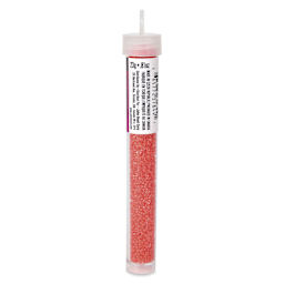 John Bead Terra Intensive Lining Czech Glass Seed Beads - 11/0, Orange, 23 g - side