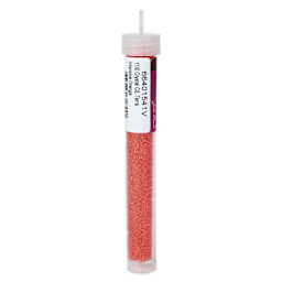 John Bead Terra Intensive Lining Czech Glass Seed Beads - 11/0, Orange, 23 g - back