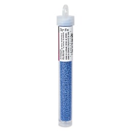 John Bead Terra Intensive Lining Czech Glass Seed Beads - 11/0, Blue, 23 g - side
