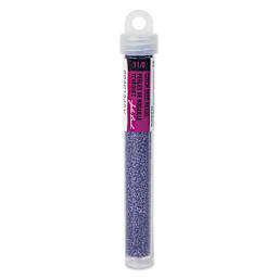 John Bead Terra Intensive Lining Czech Glass Seed Beads - 11/0, Purple, 23 g - front