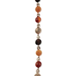 John Bead Solar System Glass Bead Strand - Sun, 10 mm Dia.