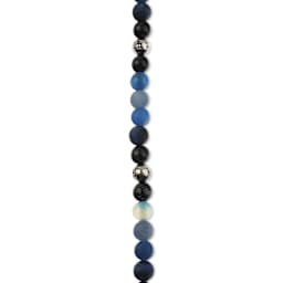 John Bead Solar System Glass Bead Strand - Neptune, 8 mm Dia.