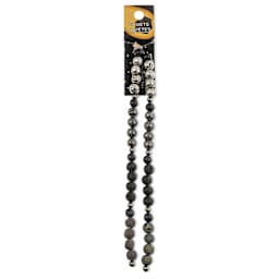 John Bead Solar System Glass Bead Strand - Comets, 5", 6 mm Dia.