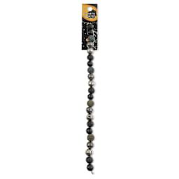 John Bead Solar System Glass Bead Strand - Comets, 7", 8 mm Dia.