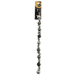 John Bead Solar System Glass Beads - Comets, 7" Strand, 10 mm Dia.