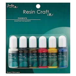 Jewelry Made By Me Liquid Pigment - Set of 6, Essential Transparent, 10 ml Bottles front of packaging