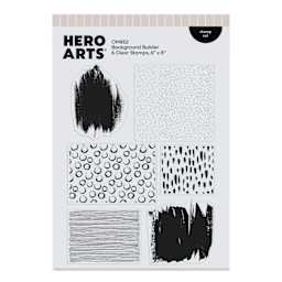 Hero Arts Background Builder Clear Stamp Set - Set of 6 front of packaging