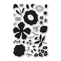 Hero Arts Abstract Floral Clear Stamp Set