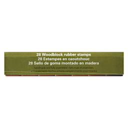 Hero Arts Letters Woodblock Stamp Set - Set of 28, Golden Age, packaging