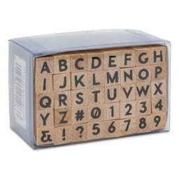 Hero Arts Letters Woodblock Stamp Set - Set of 40, Modern