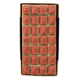 Hero Arts Letters Woodblock Stamp Set - Set of 28, Craft, stamping side