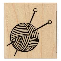 Hero Arts Yarn and Needles Woodblock Stamp