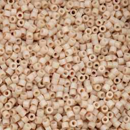 John Bead Cylin 11/0 Matte Macaron Cylindrical Seed Beads - Oat Milk