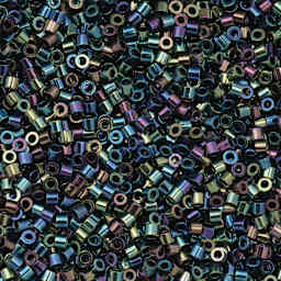 John Bead Cylin 11/0 Cylindrical Seed Beads - Black AB