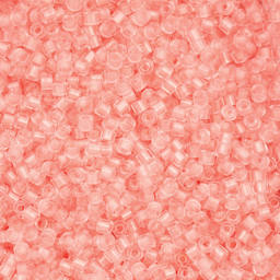 John Bead Cylin 11/0 Glow in the Dark Cylindrical Seed Beads - Coral, 25g