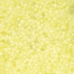 John Bead Cylin 11/0 Glow in the Dark Cylindrical Seed Beads - Yellow, 25g