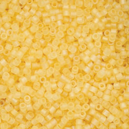 John Bead Cylin 11/0 Matte Macaron Cylindrical Seed Beads - Butter AB