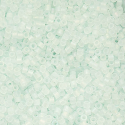 John Bead Cylin 11/0 Matte Macaron Cylindrical Seed Beads - Soft Blue AB