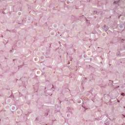 John Bead Cylin 11/0 Glow in the Dark Cylindrical Seed Beads - Violet AB, 25g