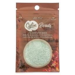 John Bead Cylin 11/0 Matte Macaron Cylindrical Seed Beads - Pale Seafoam front of packaging
