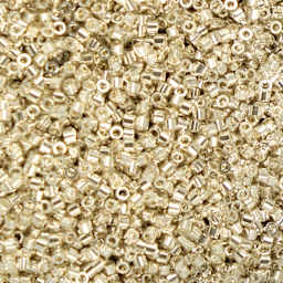 John Bead Cylin 11/0 Cylindrical Seed Beads - Electro Silver