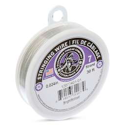 Gudebrod 7 Strand Stainless Steel Stringing Wire - 30' x .024" angled