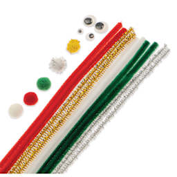 John Bead Mixed Craft Combo Pack - Pkg of 300, Christmas Mix