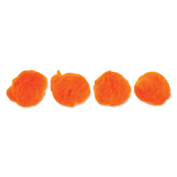 John Bead Pom Poms - Pkg of 20, Dark Orange, 2"