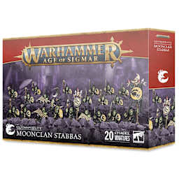 Warhammer Age of Sigmar Gloomspite Gitz Moonclan Stabbas, packaging