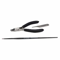 Warhammer 40k Paints and Tools Set - included nipprs, file, and paint brush
