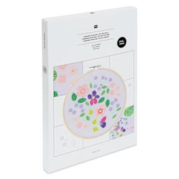 Rico Design Diamond Painting DIY Kit - Shimmering Flowers front of packaging angled view