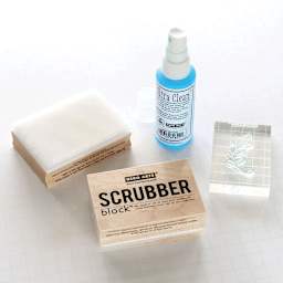 Hero Arts Scrubber Block - 3.5" x 2.5" showing top and bottom of scrubber